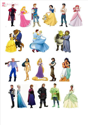 Stand Up Princess Scene Edible Premium Wafer Paper Cake Topper