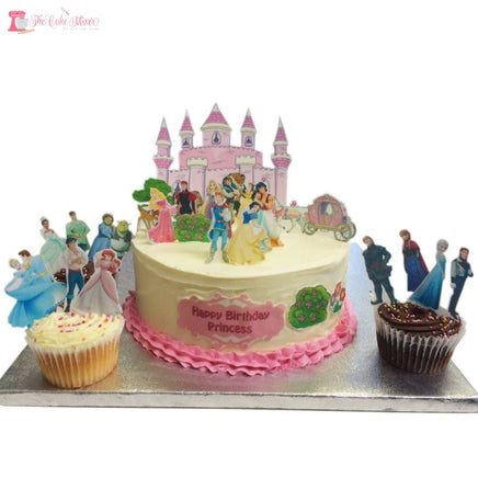 Stand Up Princess Scene Edible Premium Wafer Paper Cake Topper