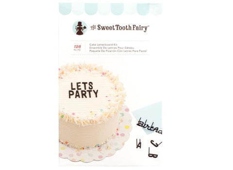 Sweet Tooth Fairy Cake Letterboard Set Black