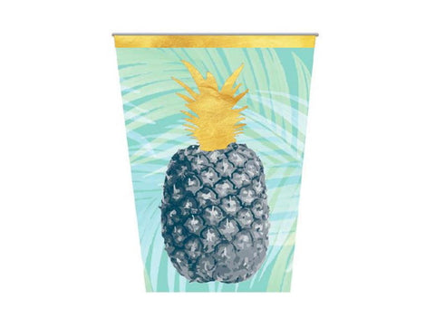 Tropical Theme Party Cups - Pack of 8