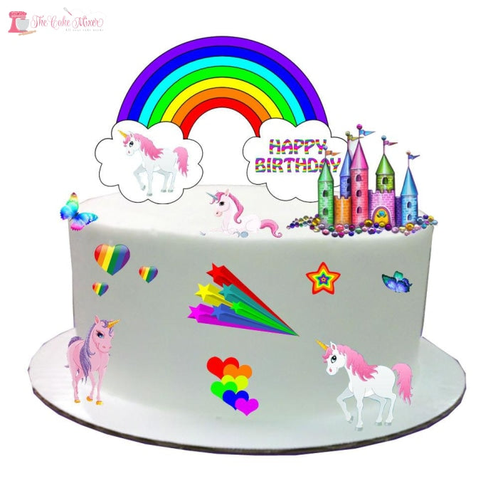 Free Unicorn Cake Coloring Page - Download in PDF, Illustrator, EPS, SVG,  JPG, PNG | Template.net