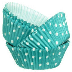 Blue Polka Dot Baking Cups x75