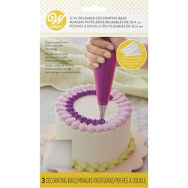 Wilton 12 Inch Reusable Piping Bags - 3 Pack