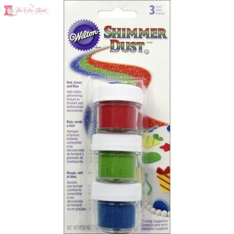 Wilton Shimmer Dust Primary Colours 3 Pack